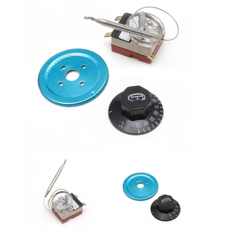 Bộ Điều Khiển Nhiệt Độ 250V 16A 30-110 Độ C Núm Điều Chỉnh Công Tắc Mao Dẫn