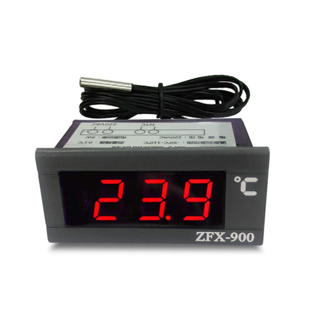 Đồng Hồ Đo Nhiệt Độ Nhúng ZFX-900 Bảng Hiển Thị Nhiệt Độ Kỹ Thuật Số Thông Minh Cho Tủ Lạnh Tủ Đông Lạnh