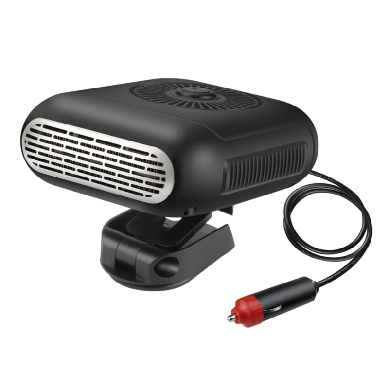 Car Heater Portable Electric Windshield Defogger Rotate Base Window Heater Heating Baffle Dryer Fan Demister Adjustable