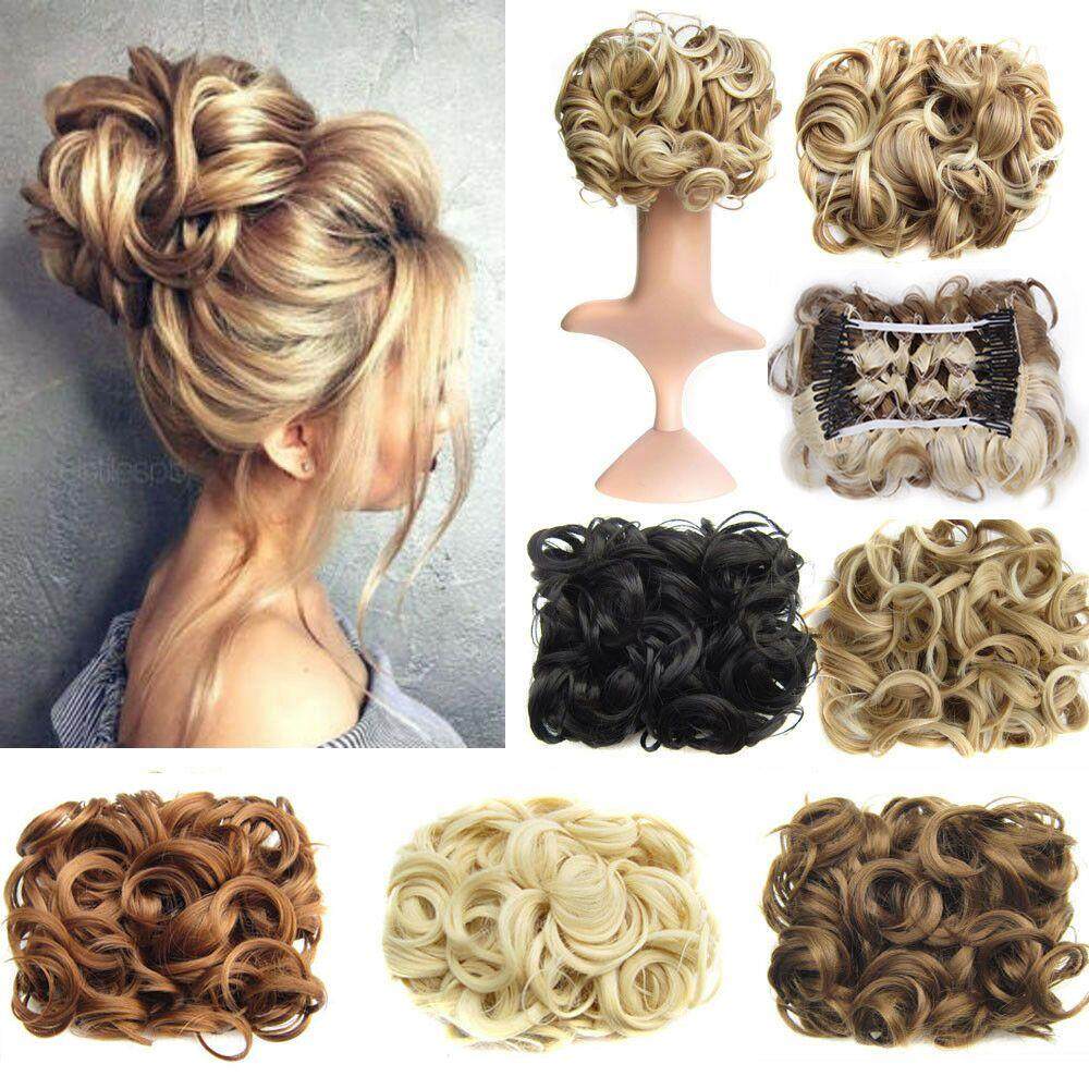 1 Plastic Comb Chignon Wedding Hair Bun Wave Curly Hair