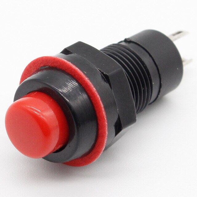 NEW 6pcs/lot Push Button Switch 10mm Momentary / Self Locking Round Button Switch