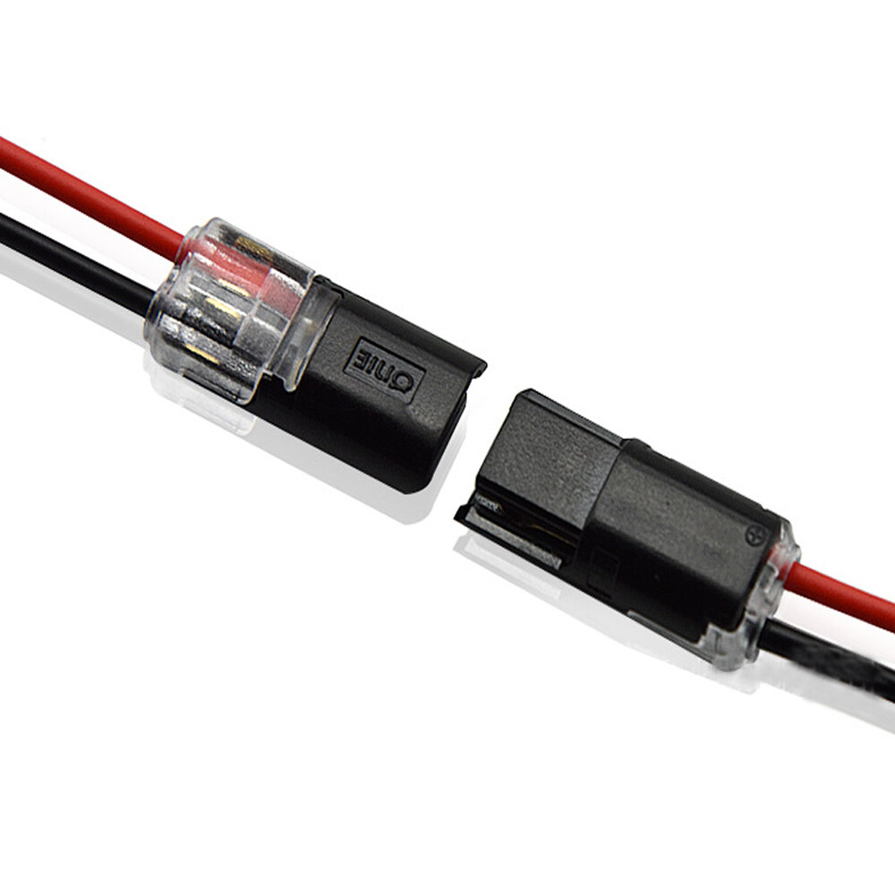 10Pcs Type H 12V Wire Cable Plug Connector Solderless Strip Terminal Connection Clamp Block Terminals for LEDs Car Auto