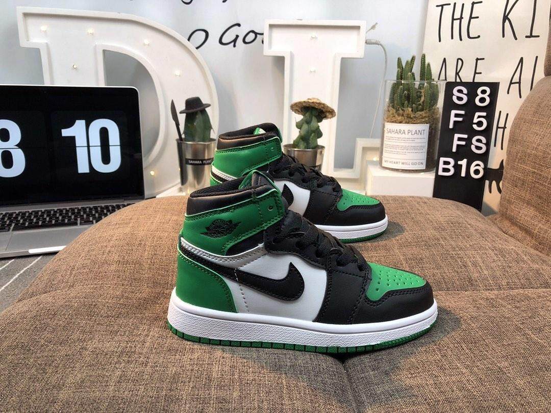 2019 Hot Nike Air Jordan Aj1 Antiskid Shock Absorbing Comfortable Light Casual Sports Shoes Running Sneakers For Children Kids Boy Girl Sale