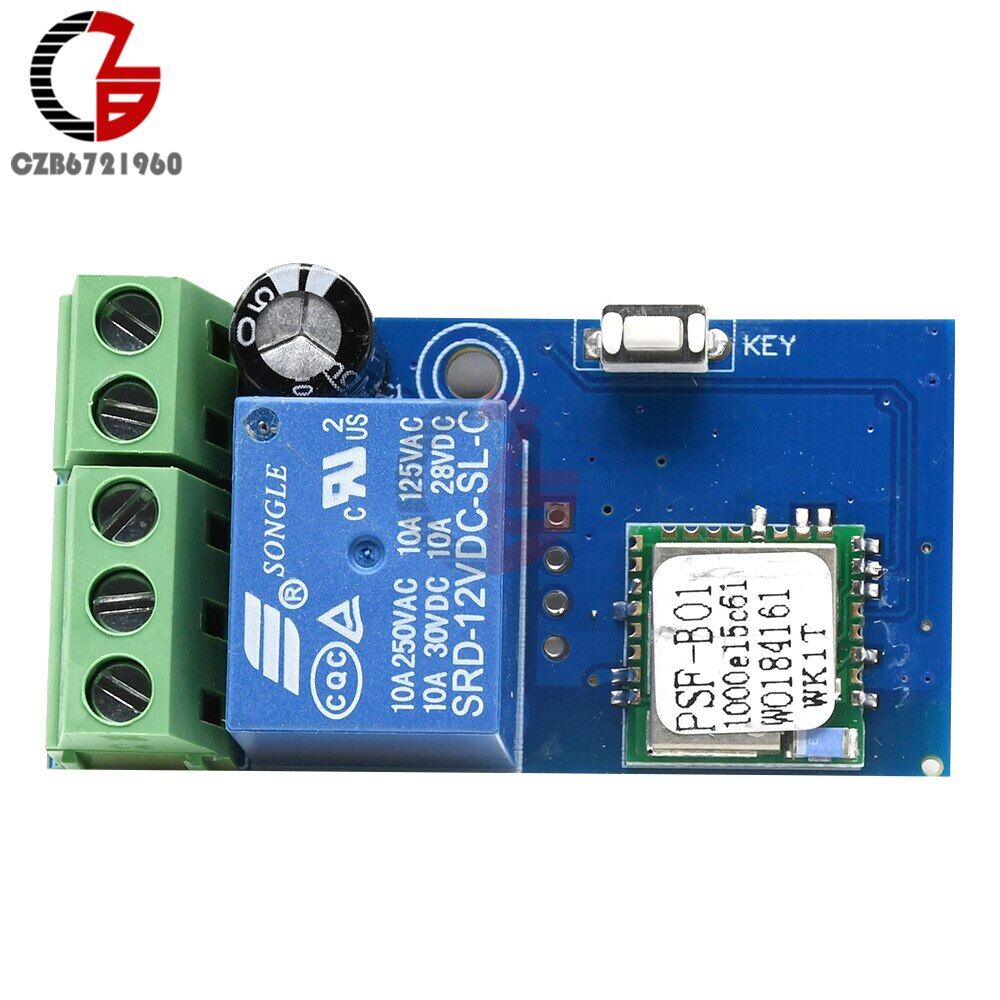 DC 12V Wireless Wifi Relay Switch Module Mobile Phone Control Timer Jog Mode Low Power For IOS Smart Home