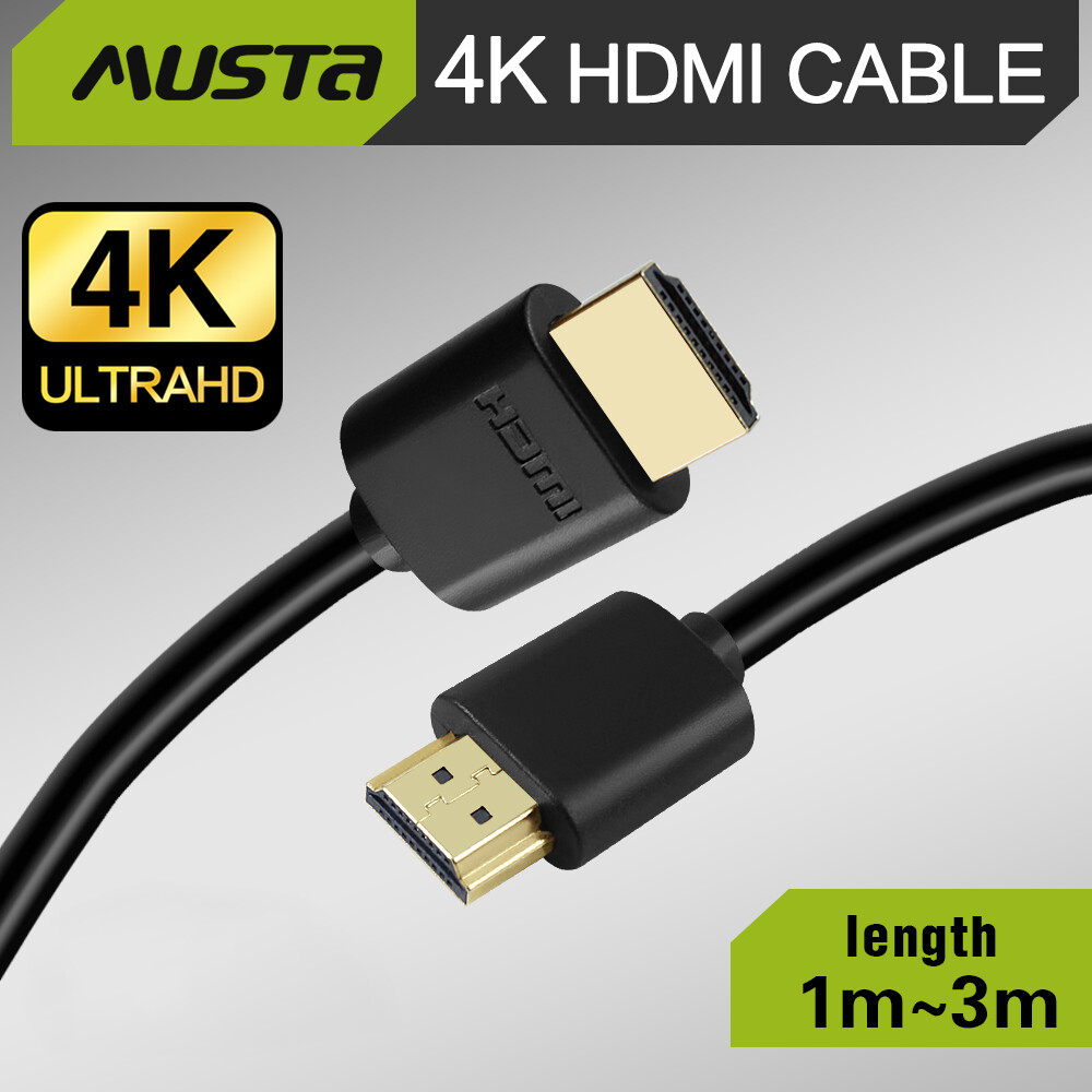 Musta 2.0 Tốc Độ Cao Cáp (1/1.5/2/3M) 18Gbps 4K 3D 1080P HDMI Cáp