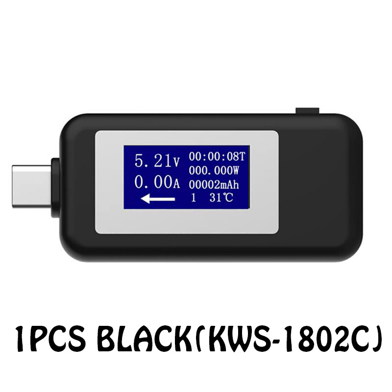 Type-C USB Tester DC Digital Voltmeter Amperimetro Voltagecurrent Meter Ammeter Detector Power Bank Charger Indicator