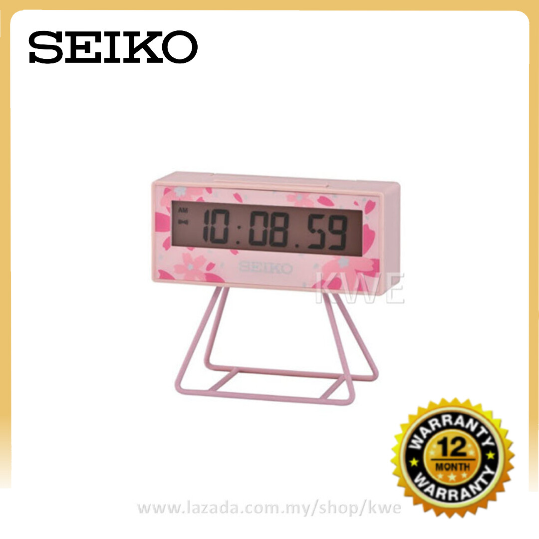 100 ORIGINAL SEIKO Sports Timer Digital Alarm Clock QHL082 (QHL082P