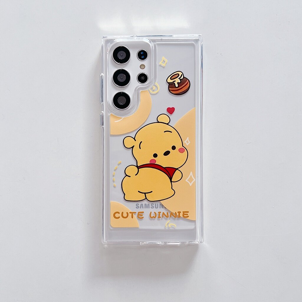 Samsung A54 5G A14 Case Hard Acrylic Mobile Phone Shockproof Cute Pooh ...