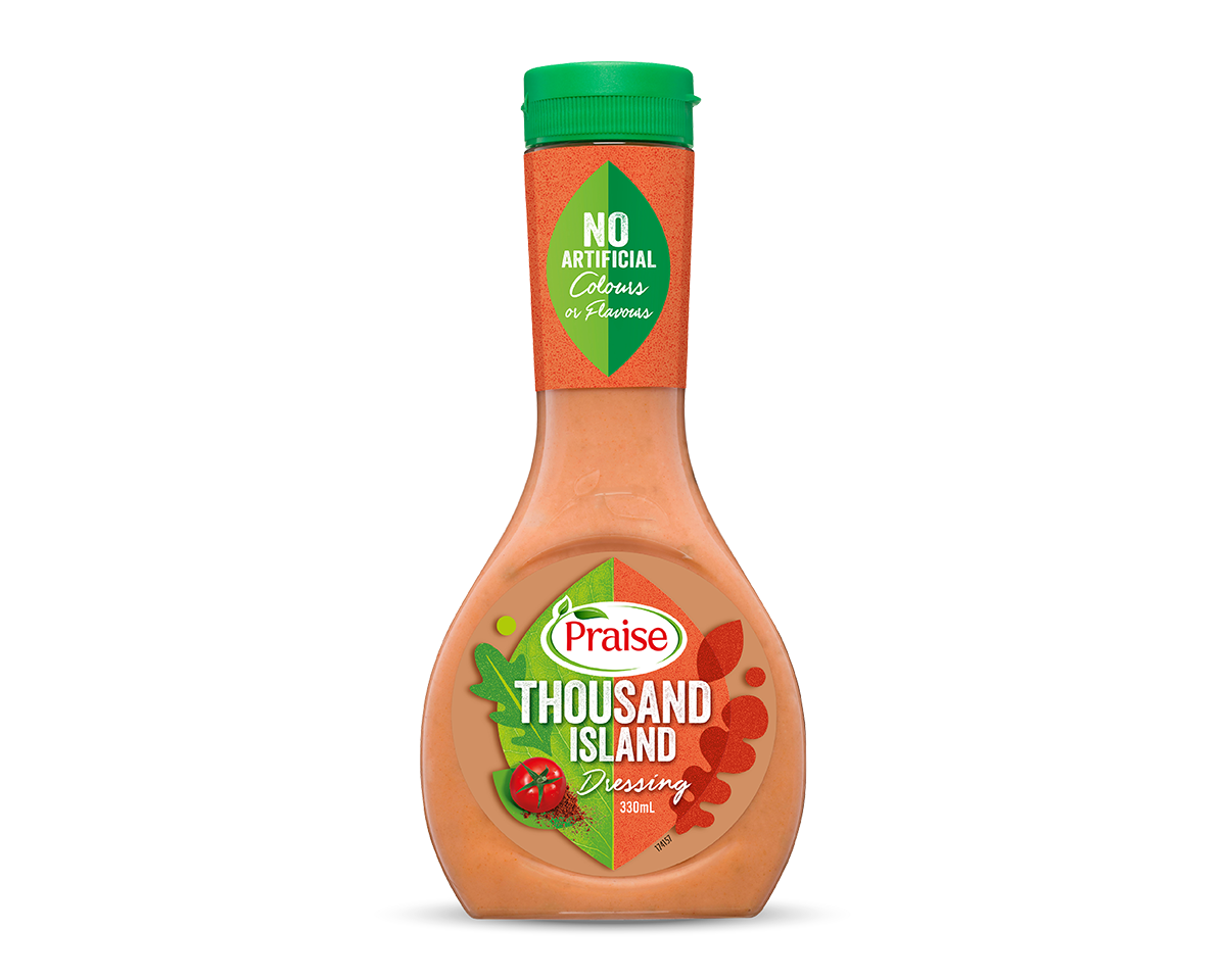 Praise Salad Dressing 330ml [ French Dressing / French 99 Fat Free / Caesar / Italian / Greek