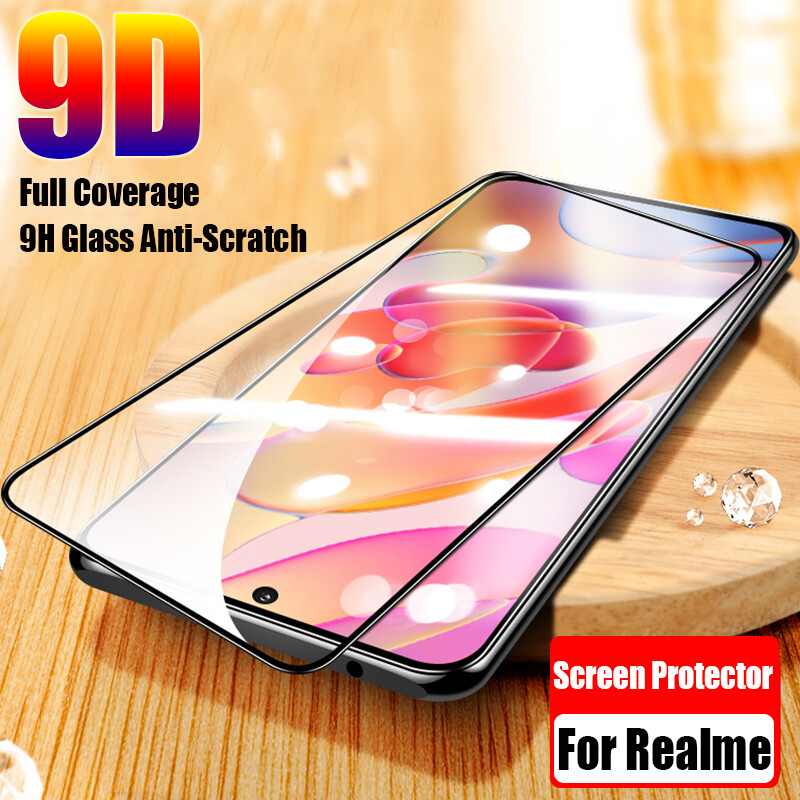 Screen Protector For Realme C55 Glass Film Full Coverage Transparent 9H Glass Scratch-Resistant Anti-Fall Tempered Film