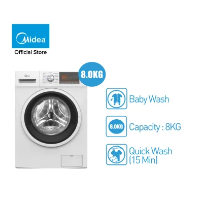 Midea MFL80-S1401C 8KG Front Load Washing Machine / Washer / Mesin Basuh