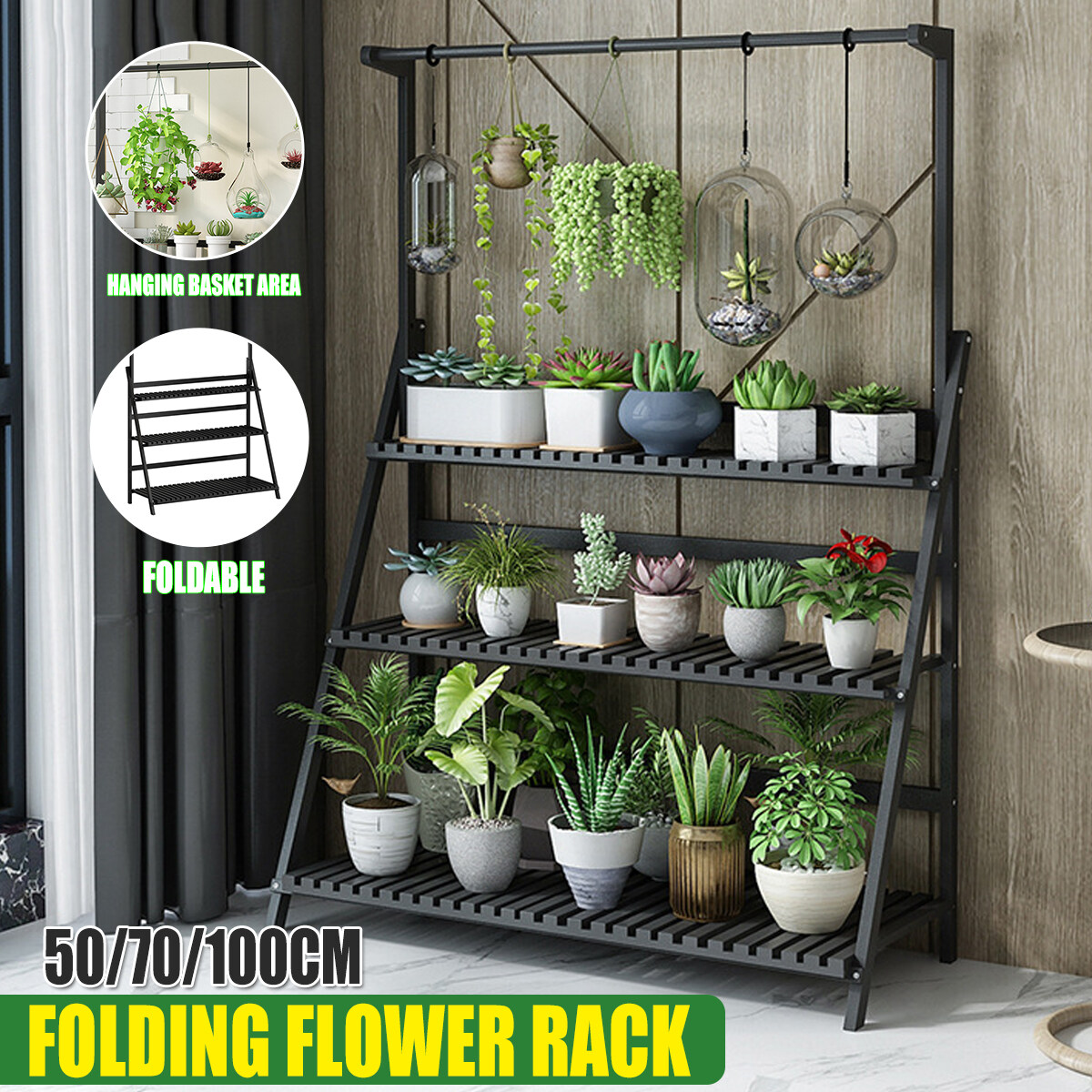 Flower Pot Plant Stand 3 Tier Garden Ladder Plant Stand Flower Pot Rack