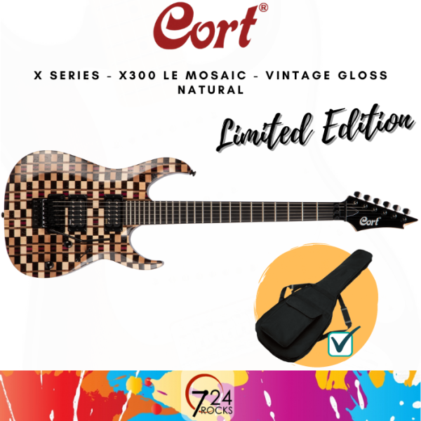 724 ROCKS Cort X300 LE Mosaic X Series Electric Guitar Malaysia