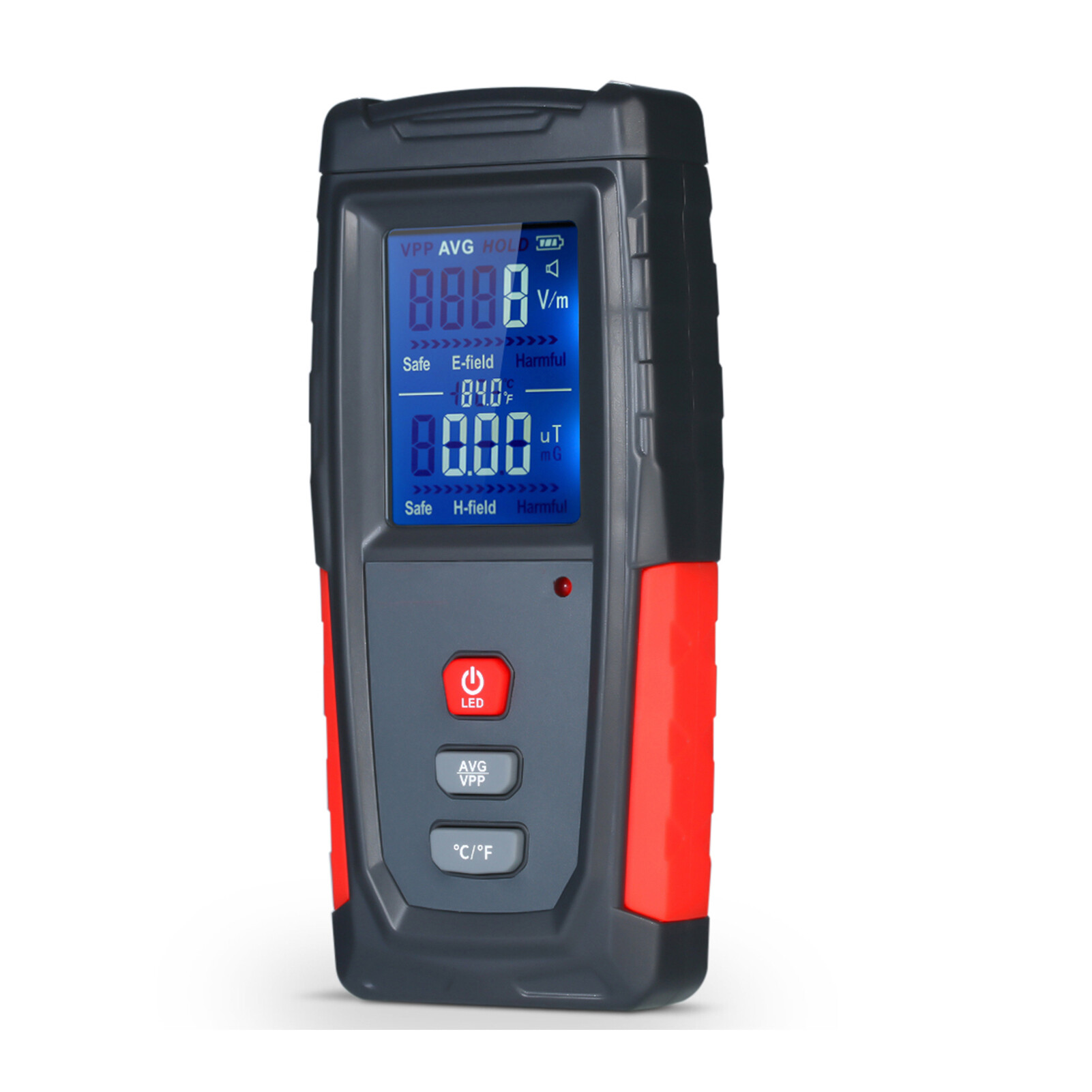 Máy Kiểm Tra EMF LCD Kỹ Thuật Số Mini Cầm Tay Độ Chính Xác Cao, Máy Đo Phát Hiện Bức Xạ Trường Điện Từ Bộ Đếm Kiểm Tra Dosimeter