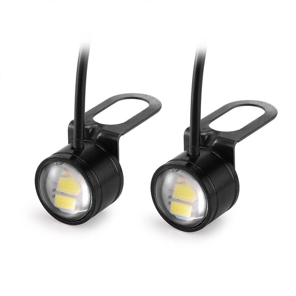 2pcs DC 12V 5W Eagle Eye LED 20mm Hawkeye Reverse Backup Light DRL Daytime Running Light Signal Bulb Fog Lamp for Motorcycle Car
