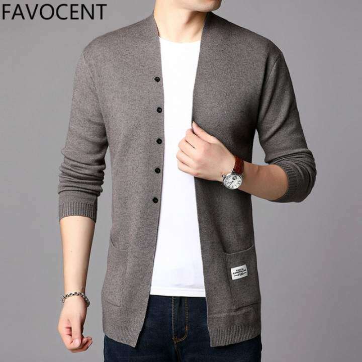 black sweater jacket men's