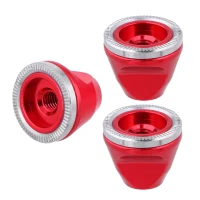 3x Wheel Hub Nut Quick Release Axle Cap Mountain Bike Fixed Gear Road Bike Red