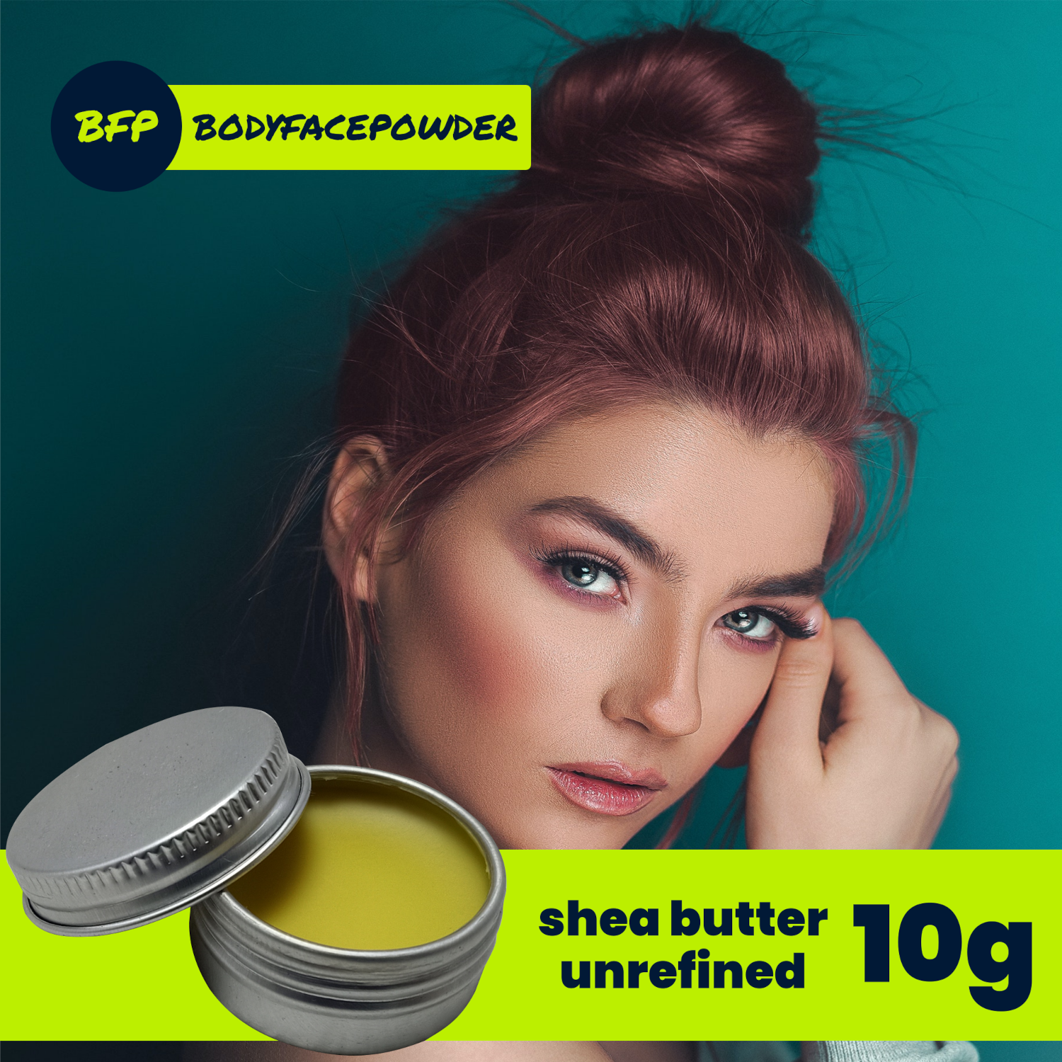 shea butter under eyes