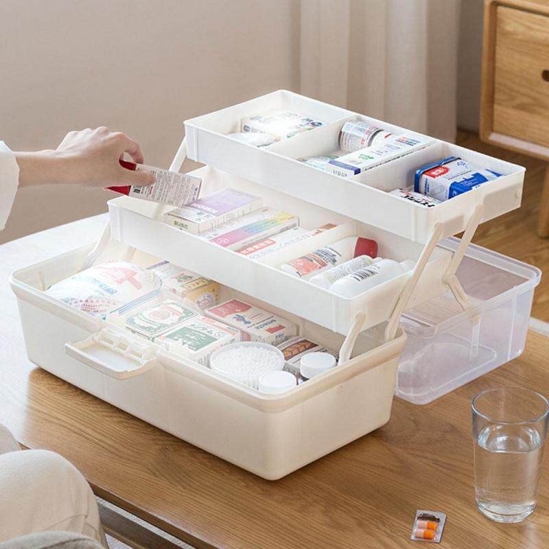 Multi Layer Home Large Camping Durable Medicine Storage Travel Makeup Portable Emergency First Aid Box
