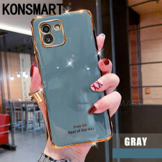 KONSMART Ốp Điện Thoại Cho Samsung Galaxy A03 2022 Ốp Mềm Mạ Điện Lấp Lánh Sang Trọng Ốp Lưng Samsung A03 Bao Gồm Tất Cả Ốp Lưng Chống Rơi