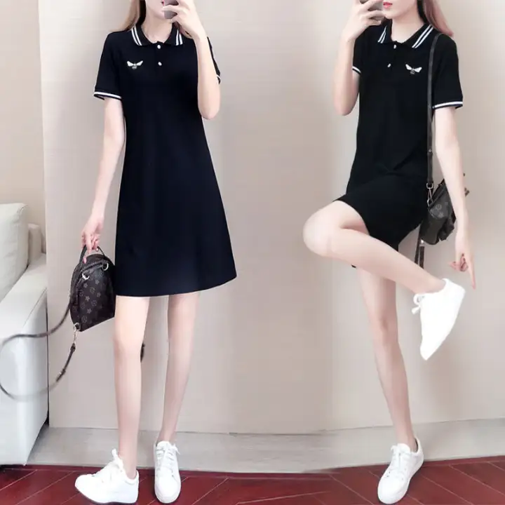 polo t shirt dress plus size