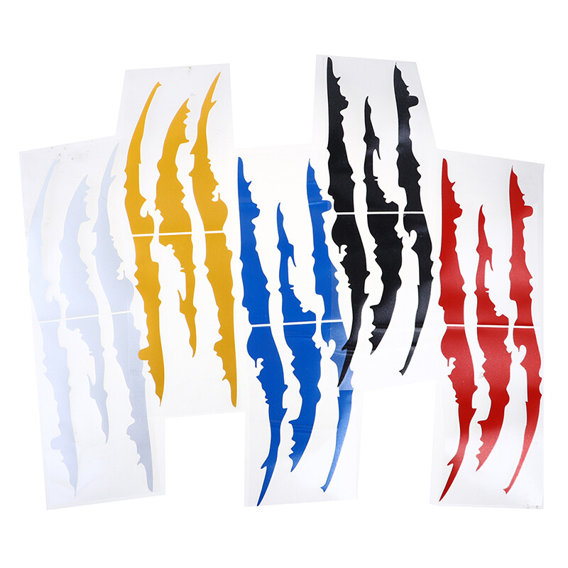 NEW ARRIVAL Car Stickers Reflective Monster Claw Marks Scratch Stripe Marks Headlight Decal