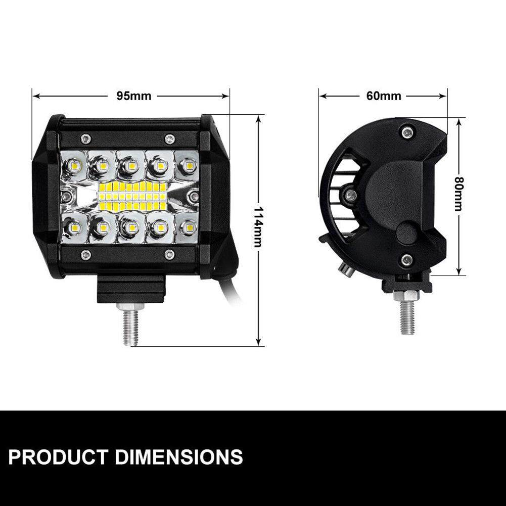 2X4 Inch Làm Việc Chiếu Sáng UV Lũ Lụt Đèn Pha OffRoad Lái Xe Điểm