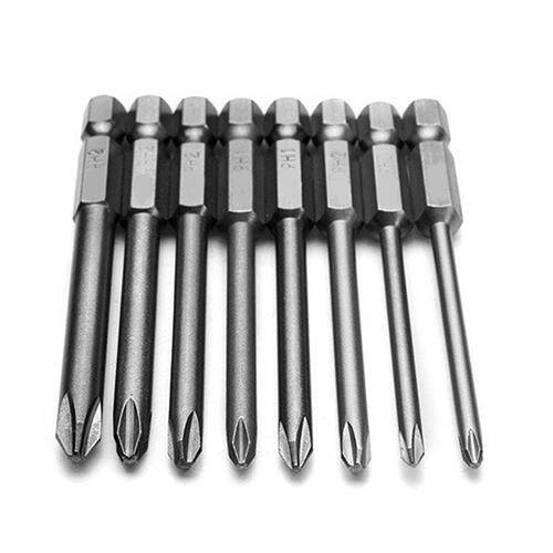 OWON Bộ 8 đầu tua vít dài 75mm 1/4 inch mũi chữ thập và lục giác  - INTL