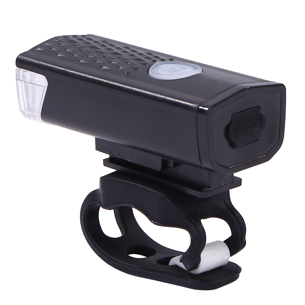 [Sporstore] 2pcs Waterproof LED  Front Headlight Rear Taillight 3 Modes USB Rechargeable Bicycle Flashlight Warning Lights