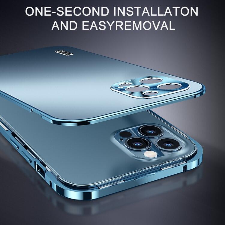 Metal magnetic case for IPhone 13 Pro Max Camera protective shell for IPhone 12 11 ProMax Comparable to the Original case cover
