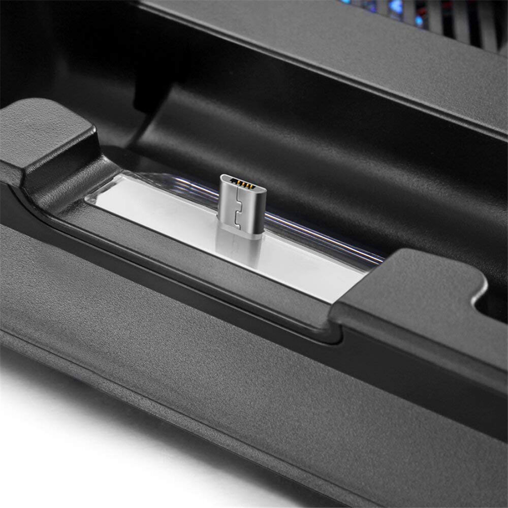 Đế Đứng Mỏng Cho PS4 Có Quạt Làm Mát Đế Sạc Bộ Điều Khiển Đế Sạc Cho Play Station 4 Slim Phụ Kiện Trò Chơi