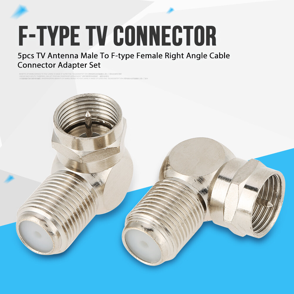 【ลดราคา】Right Angle Cable F-Type TV Connector for RG59 RG6 | Lazada.co.th