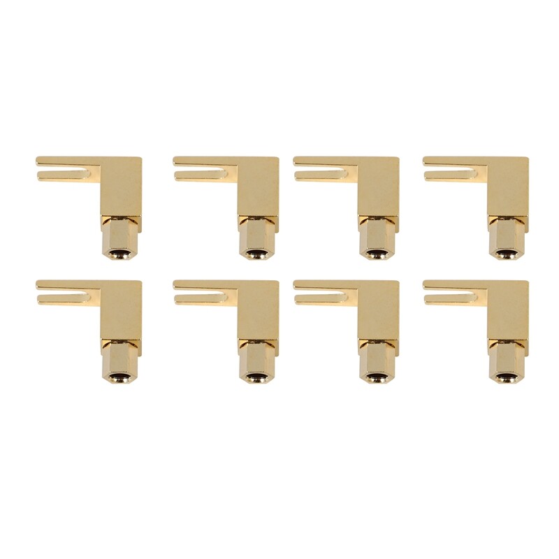 8 pcs total Hi-end Banana to Spade Adapter Plug/Speaker Cable Connector