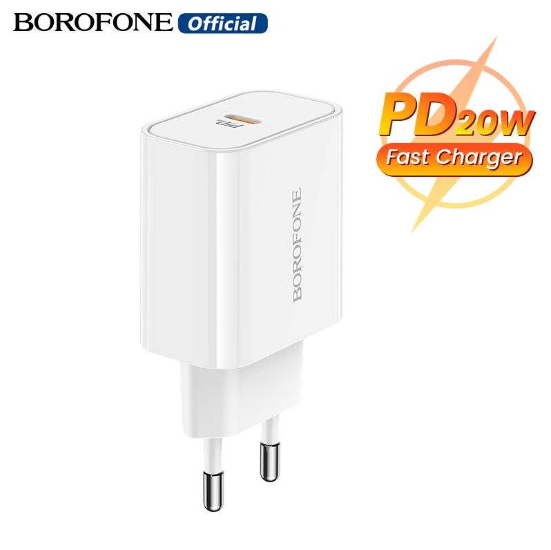BOROFONE BA57A Sạc Một Cổng PD20W Bộ Sạc Nhanh USB Type C Bộ Sạc Nhanh