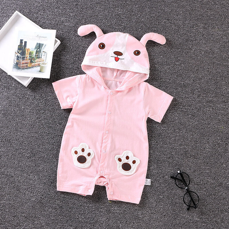 Summer Cotton Baby Cow Animals Romper Newborn Toddler Clothes