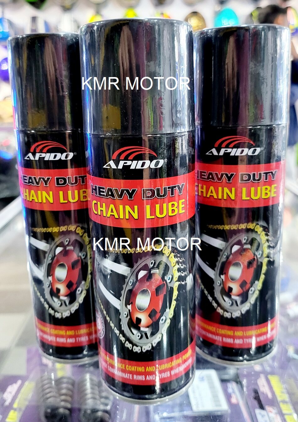 APIDO HEAVY DUTY CHAIN LUBE CHAIN OIL 240ML Lazada