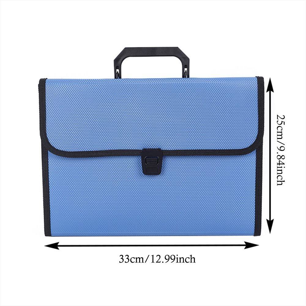 MMLUCK Hand Held Office Paper Folder Briefcases Storage Wallet School Document Organ Bag Document Organiser A4 File Folder Expanding File Bag