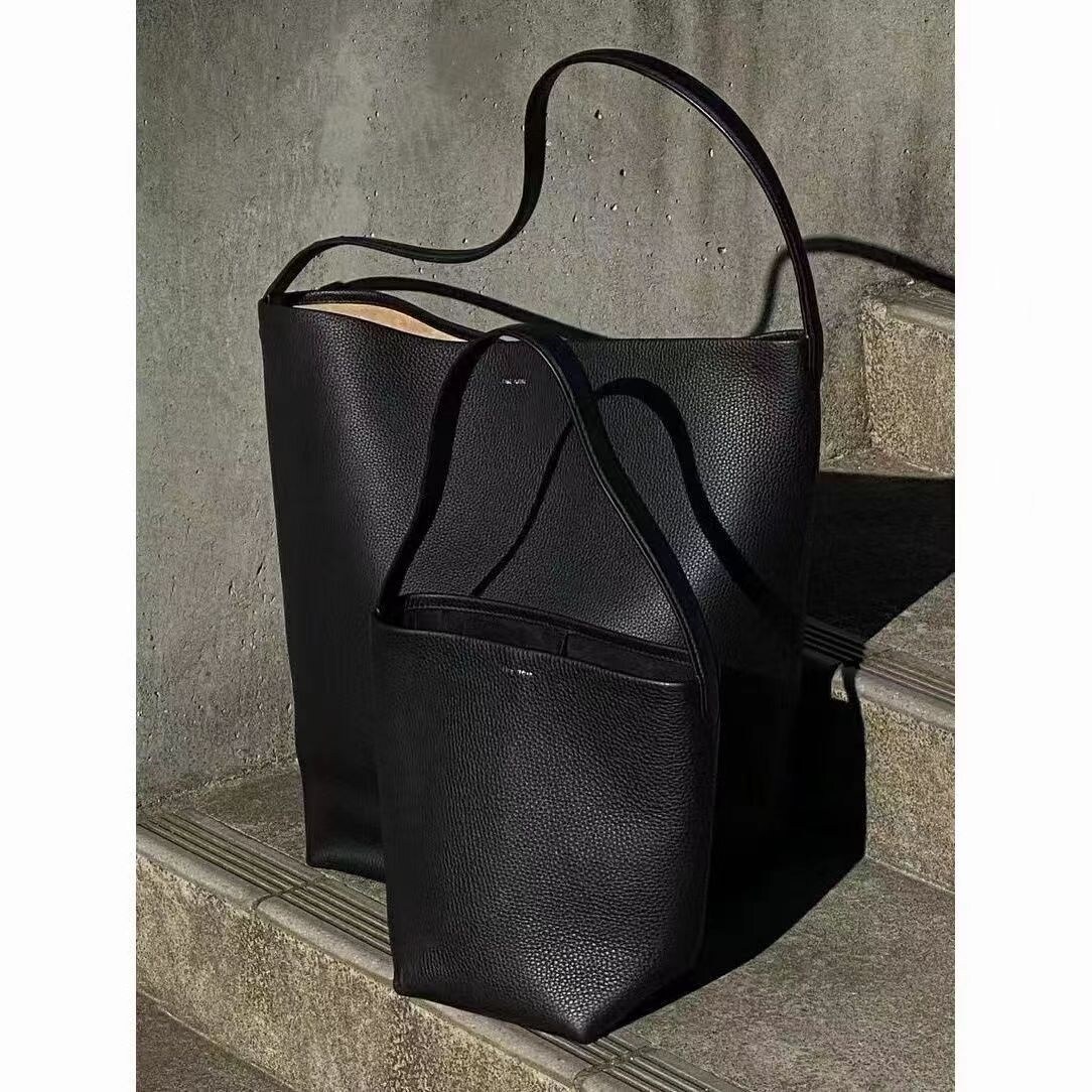 Imported NEW The Row The bucket bag Row new high-end all-match shoulder handbag cowhide large capacity tote bag women's niche genuine leather 2024 New product