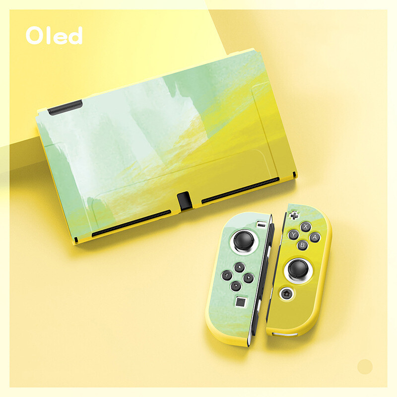 DISOUR Ốp Bảo Vệ OLED Cho Nintendo Switch Ốp Chơi Game Switch NS OLED Ốp Mềm Bao Gồm Tất Cả TPU Cho Máy Chủ Console Ốp Bảo Vệ