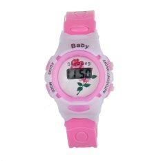 Hot Boys Girls Students Time Electronic Digital Wrist Sport Watch Pink Malaysia
