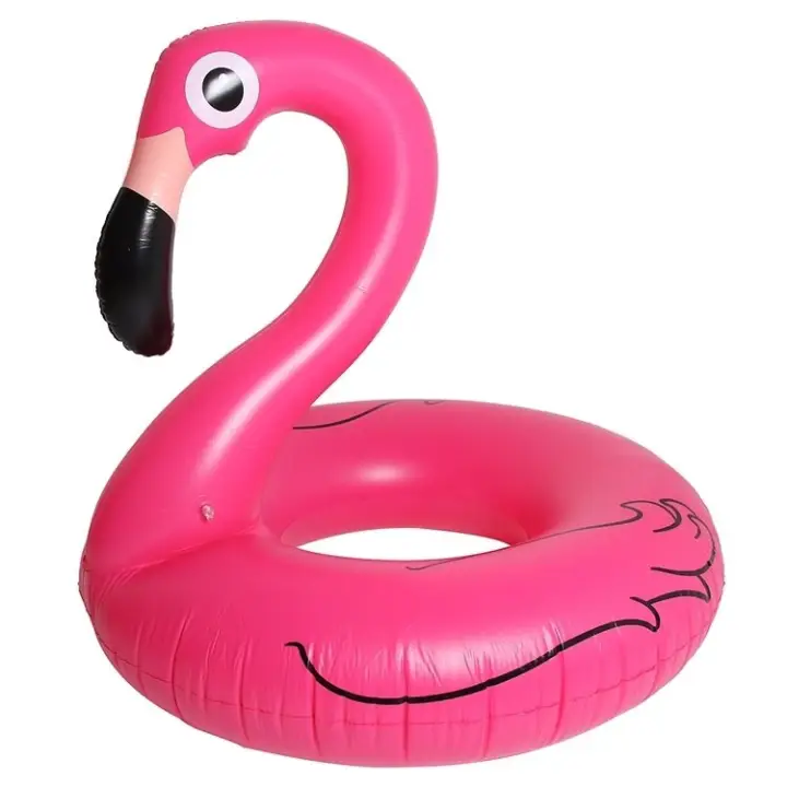 small inflatable flamingo