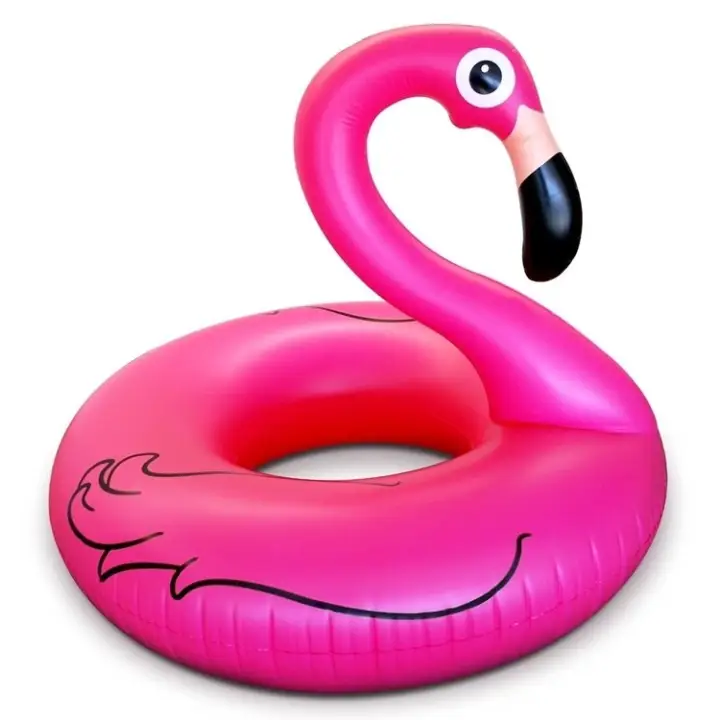 small inflatable flamingo