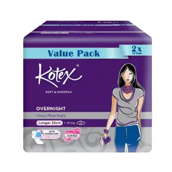 Kotex Kotex Proactive Guard Extra Long Overnight Wing 2x10s Lazada