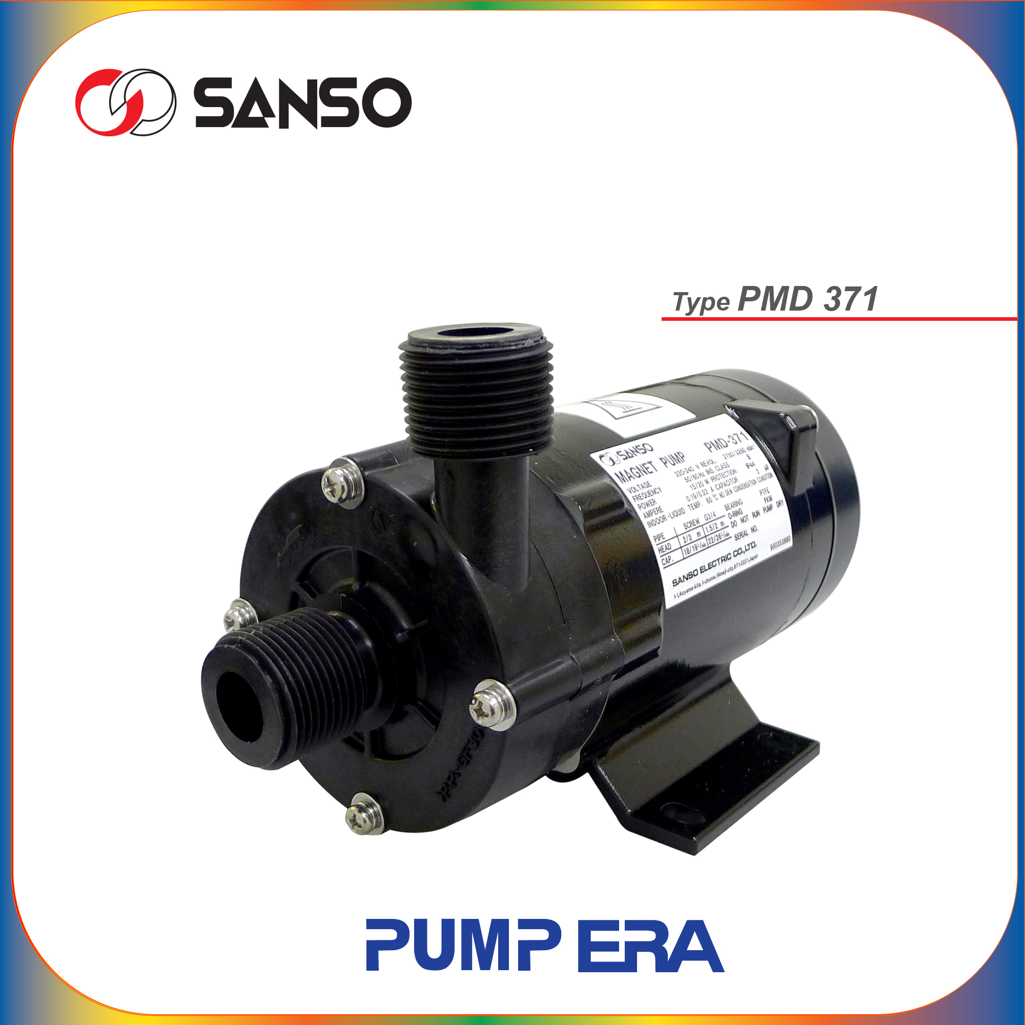SANSO Magnet Pump PMD-371 - for seawater circulation hydroponic