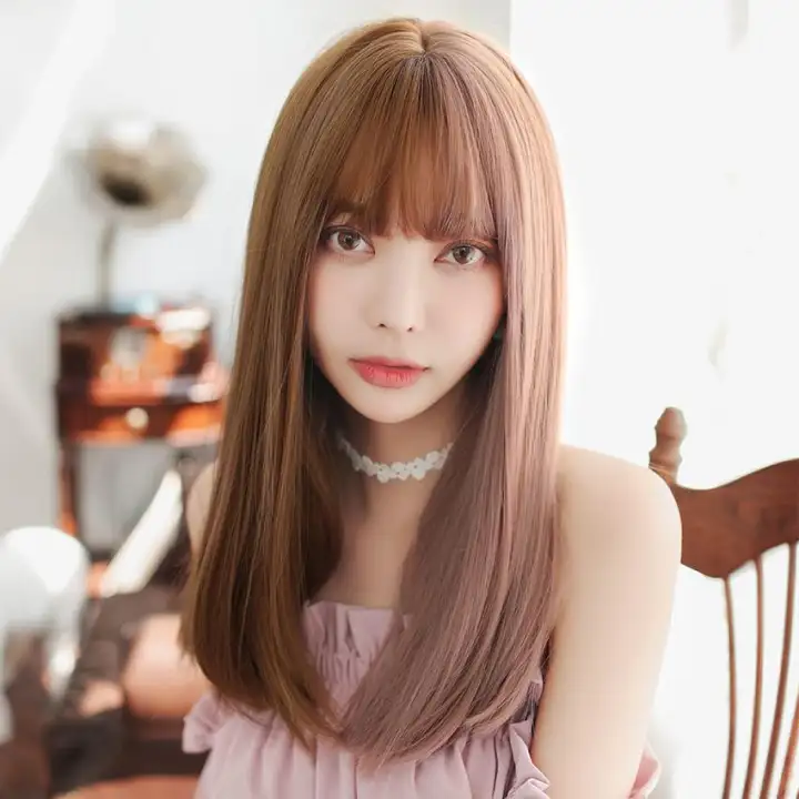 Korean Style Full Lace Human Short Hair Wigs Women Front Wig Curl