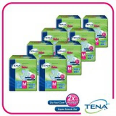 Tena Value (M)–1 ctn 8 bags x 10 pcs PEK BARU
