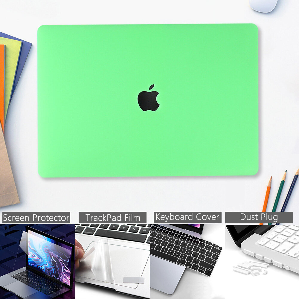 CUT LOGO Matte Hard case for Macbook Air 13 A1932 Pro 13 15 Retina 11 12 inch