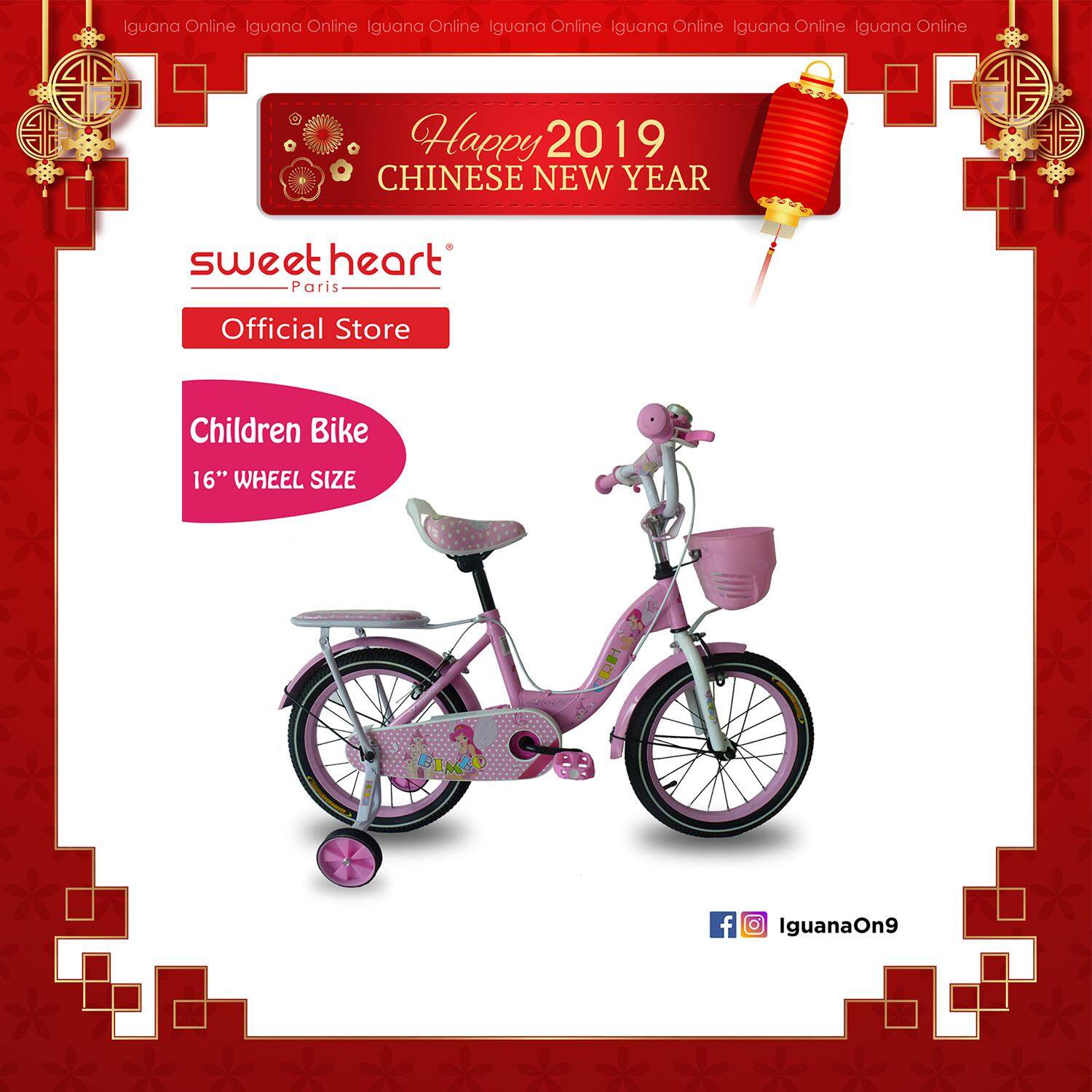 Sweet Heart Paris CB1601 CRH (Pink) 16 Inch Children Bike with Caliper Brake