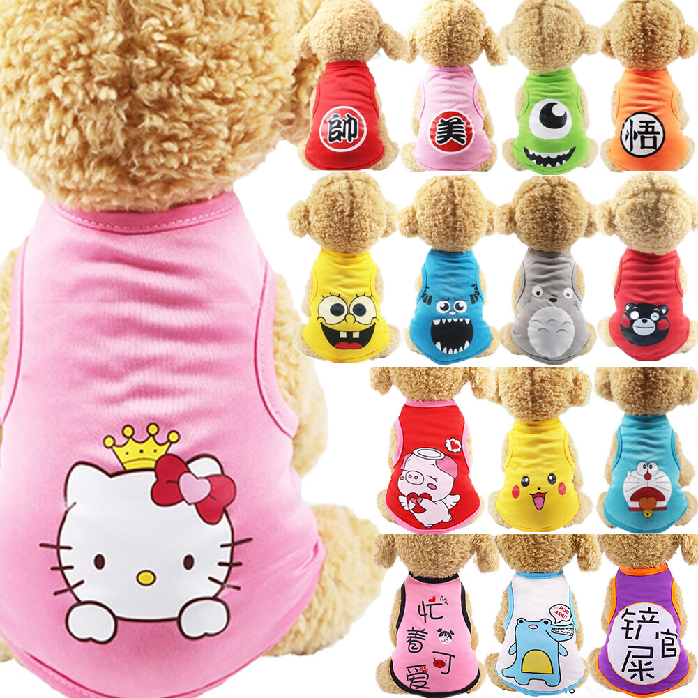 Cartoon Puppy Hoodie Clothing Autumn Winter Warm Dog Cat Sweater Pet Clothes