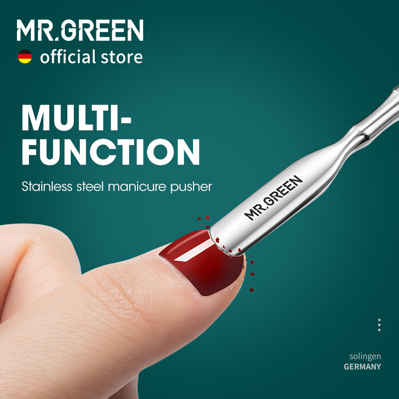 Dụng Cụ Làm Móng Hai Đầu MR.GREEN, Dụng Cụ Làm Sạch Móng Tay Bằng Thép Không Gỉ giá rẻ